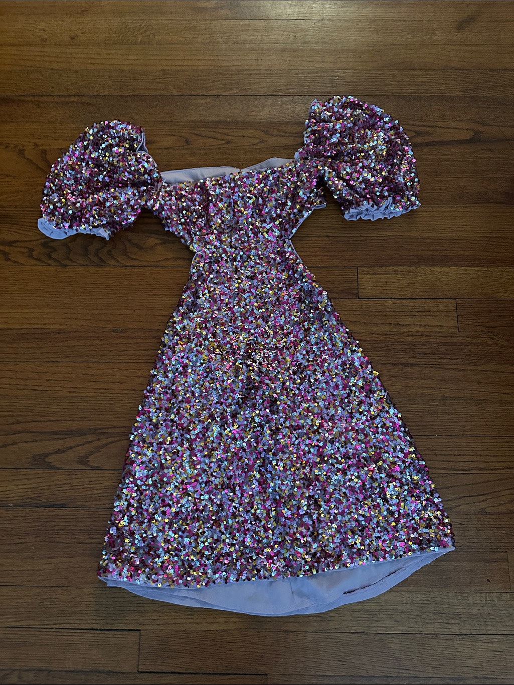 Lpa Dress In Multi-Pink Sequins Xs
